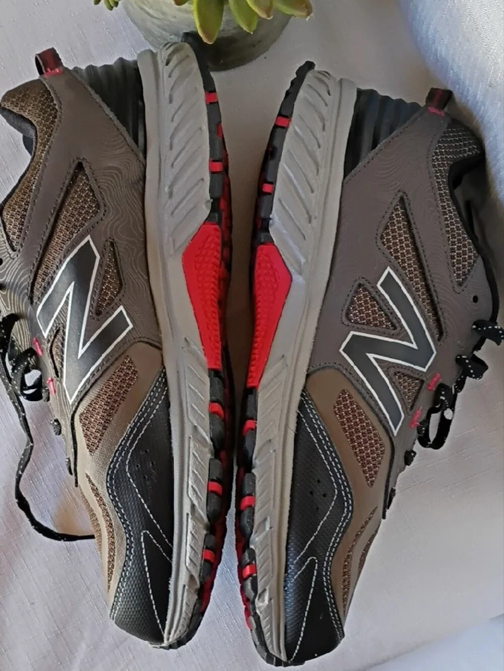 New Balance Men’s 510 V4 All Terrain Brown & Black Wide Athletic Sneakers SZ11